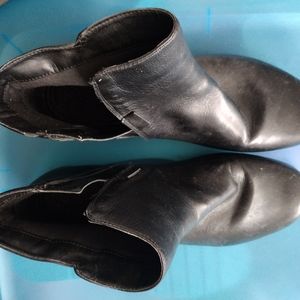 Size 11 Black Faux Leather Boot